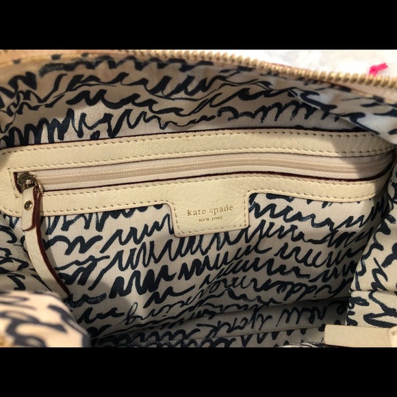 Kate Spade White Leather Shoulder/Crossbody Bag - Picture 6 of 8